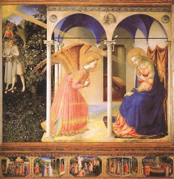 Fra Angelico Painting - The Annunciation Renaissance Fra Angelico
